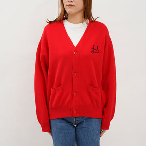 Embroidery Logo Cardigan_red_03