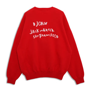Back Logo Print Sweat_red_02