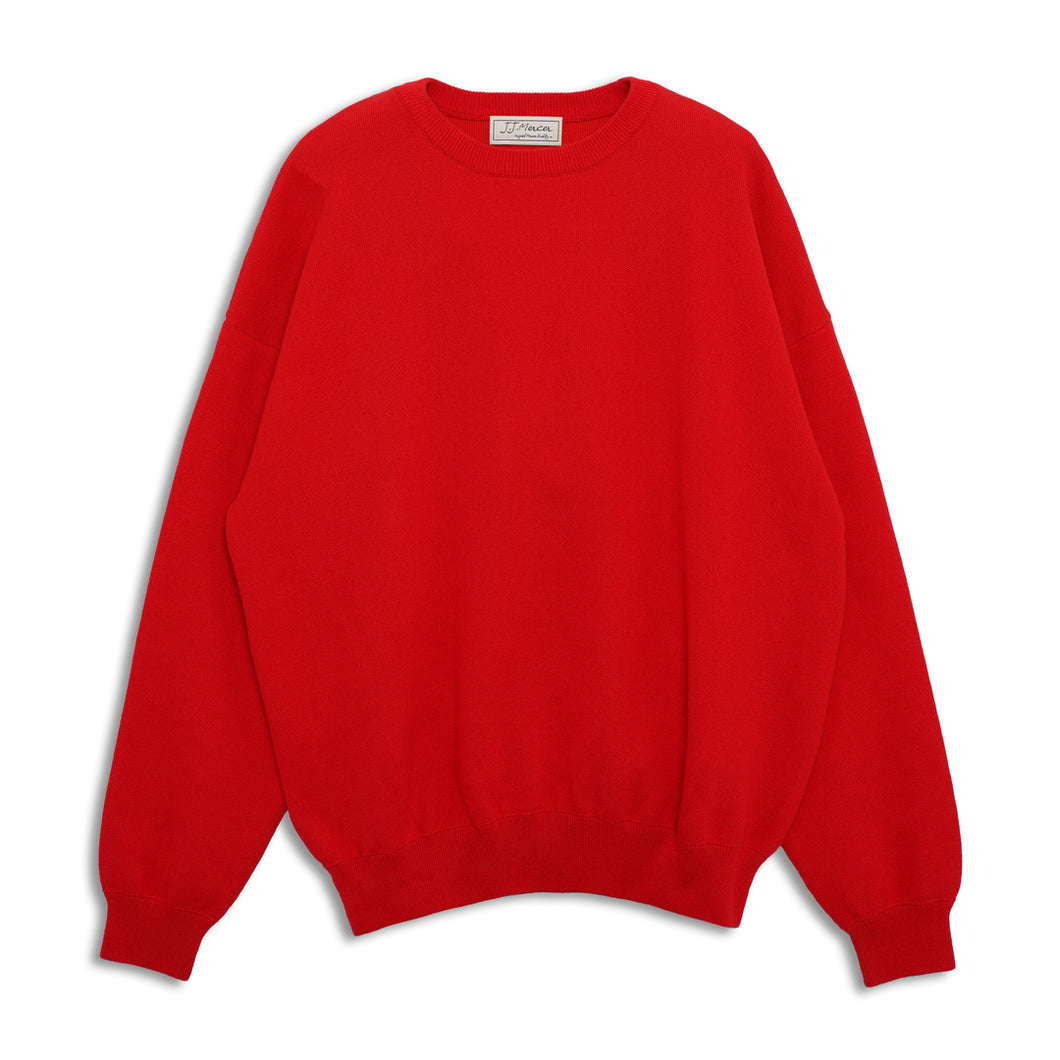 Back Logo Print Sweat_red_01