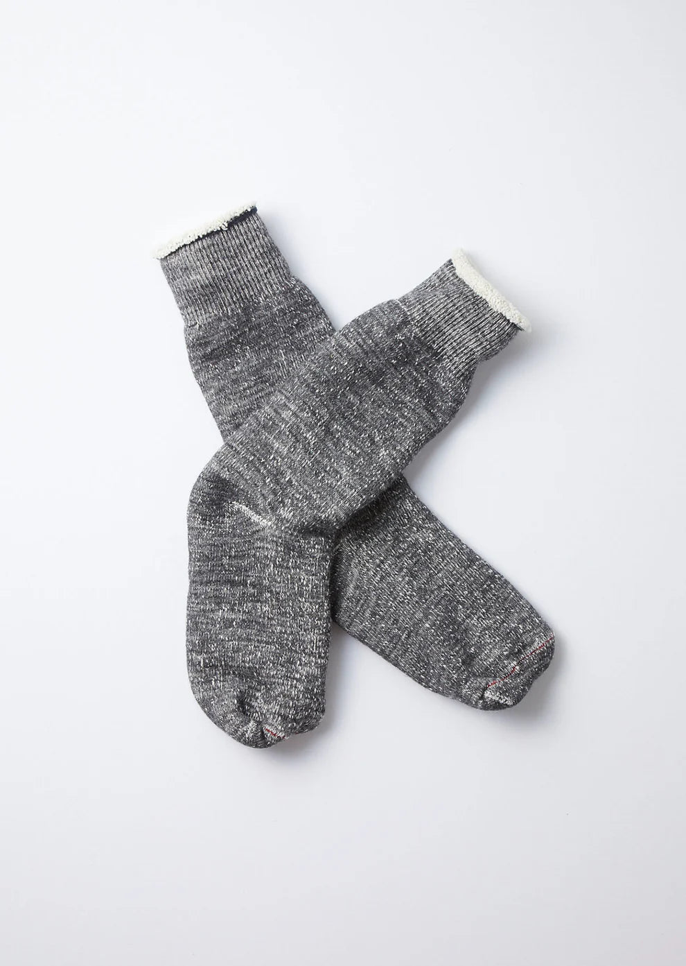 DOUBLE FACE CREW SOCKS_Charcoal