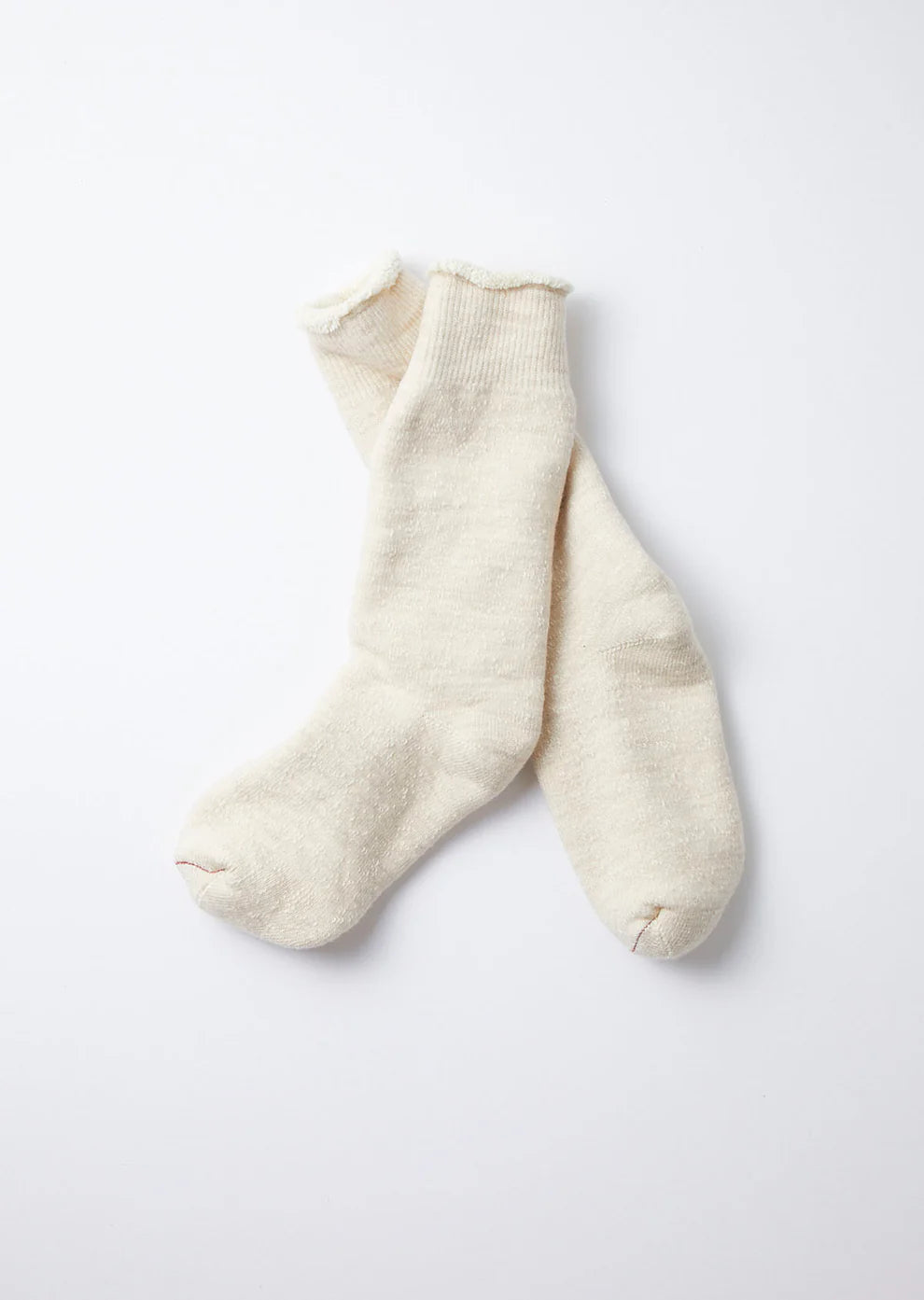 DOUBLE FACE CREW SOCKS / Oatmeal - ROTOTO