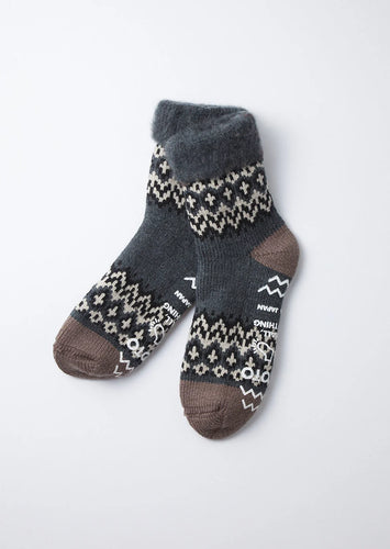 rototo_R1260_COMFY ROOM SOCKS NORDIC_Charcoal