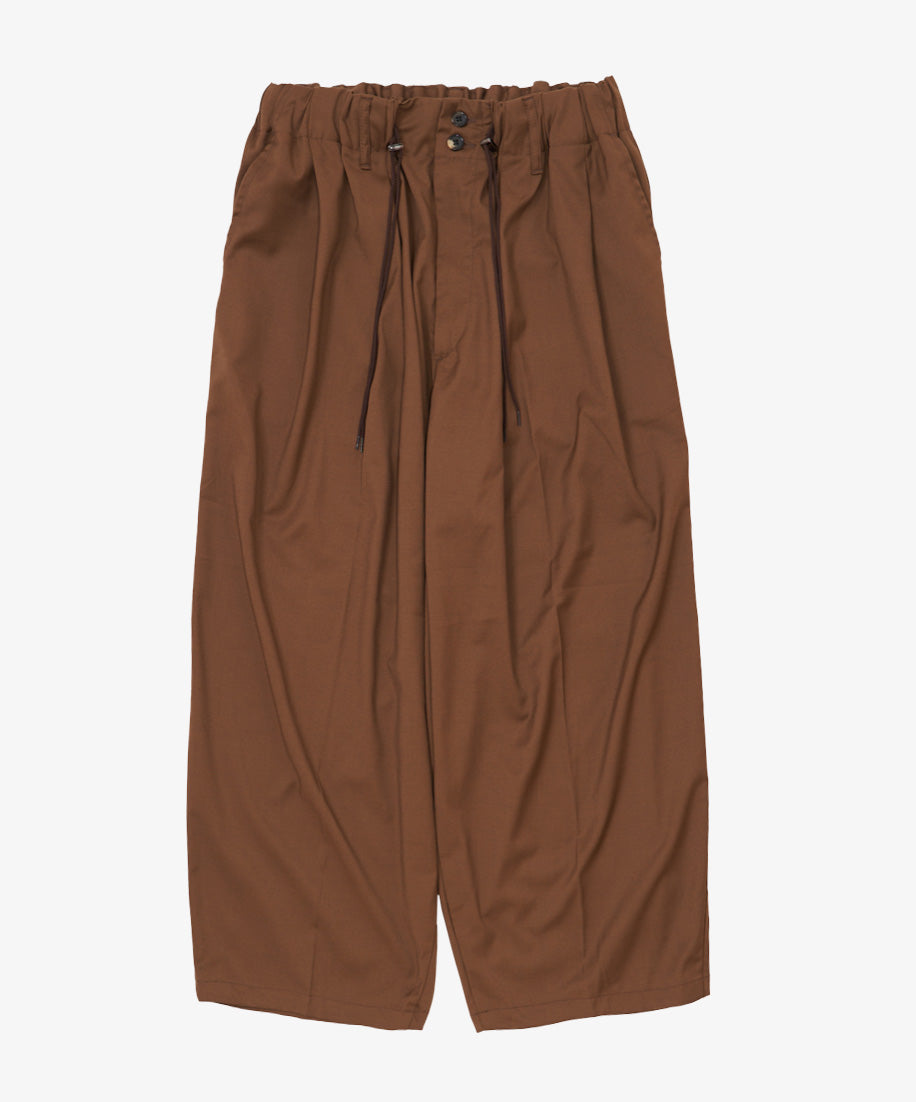 sillage_circular pants brown twill_front