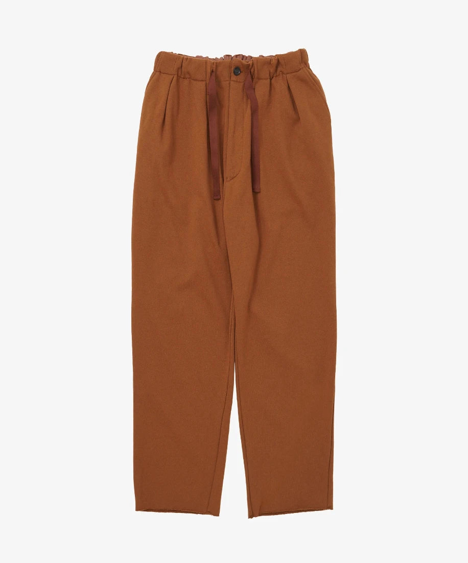 sillage french terry baggy tousers_brown_front