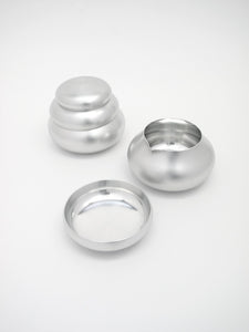 Suiu Set of 3 (Stacking Tin Ware for Sake) - metaphys