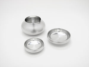 Suiu Set of 3 (Stacking Tin Ware for Sake) - metaphys