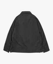 Load image into Gallery viewer, veste two button anthracite twill_black_back