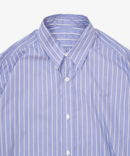 Load image into Gallery viewer, wide shirt high count blue stripe detail