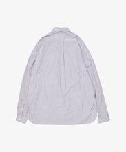 Load image into Gallery viewer, wide shirt high count navy stripe back