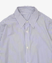 Load image into Gallery viewer, wide shirt high count navy stripe detail