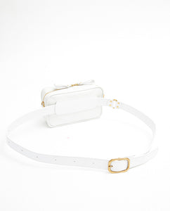 Waist Bag Soft with Shoulder Strap - S / Smooth White - (ki:ts)