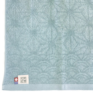 Mino Washi Hand Towel Hanaasa / Light Blue (Shiraai) - Matsuhisa Eisuke Kamiten