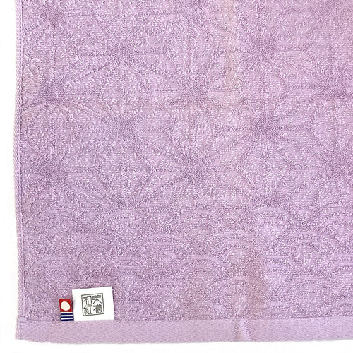 Mino Washi Hand Towel Hanaasa / Purple (Fuji) - Matsuhisa Eisuke Kamiten