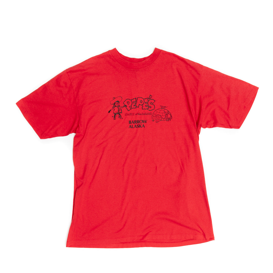 Vintage 80’s ‘Pepe’s Alaska’ Tee / T13 / Red / L - SEARCH&DESTROY