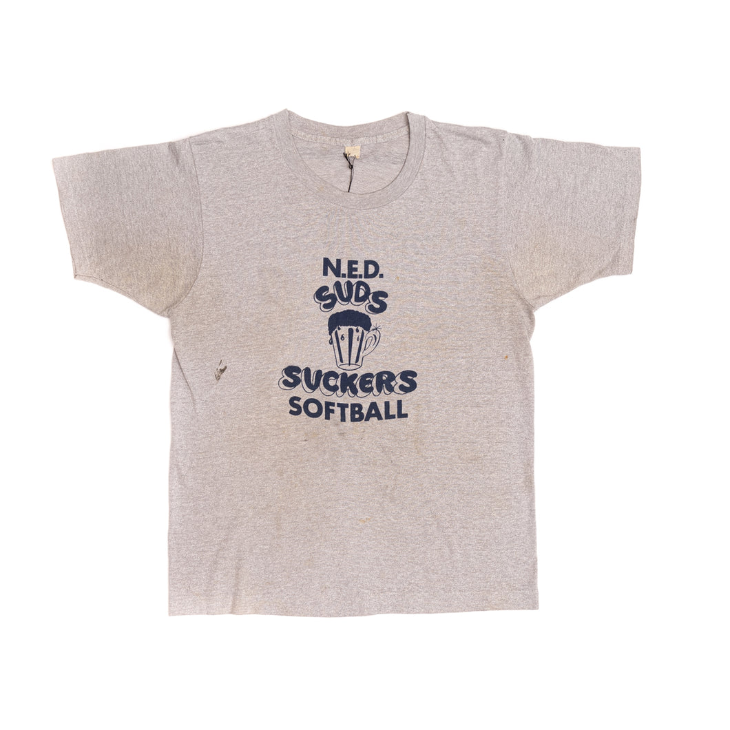 Vintage 90’s ‘Ned Subs’ Softball Tee / T44 / Light Grey / M - SEARCH&DESTROY