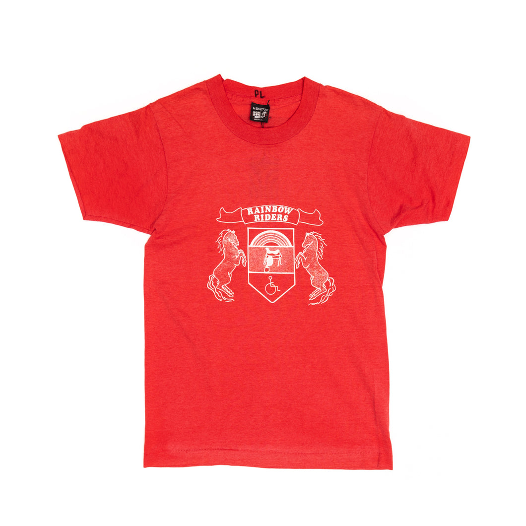 Vintage 80’s ‘Rainbow Riders’ Tee / T49 / Red / S - SEARCH&DESTROY