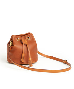 Drawstring Bag with 2 Way Shoulder Strap - S / Whisky - (ki:ts)