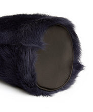 Load image into Gallery viewer, Drawstring Shearling Bag  - L / Navy Shearling &amp; Black - (ki:ts)