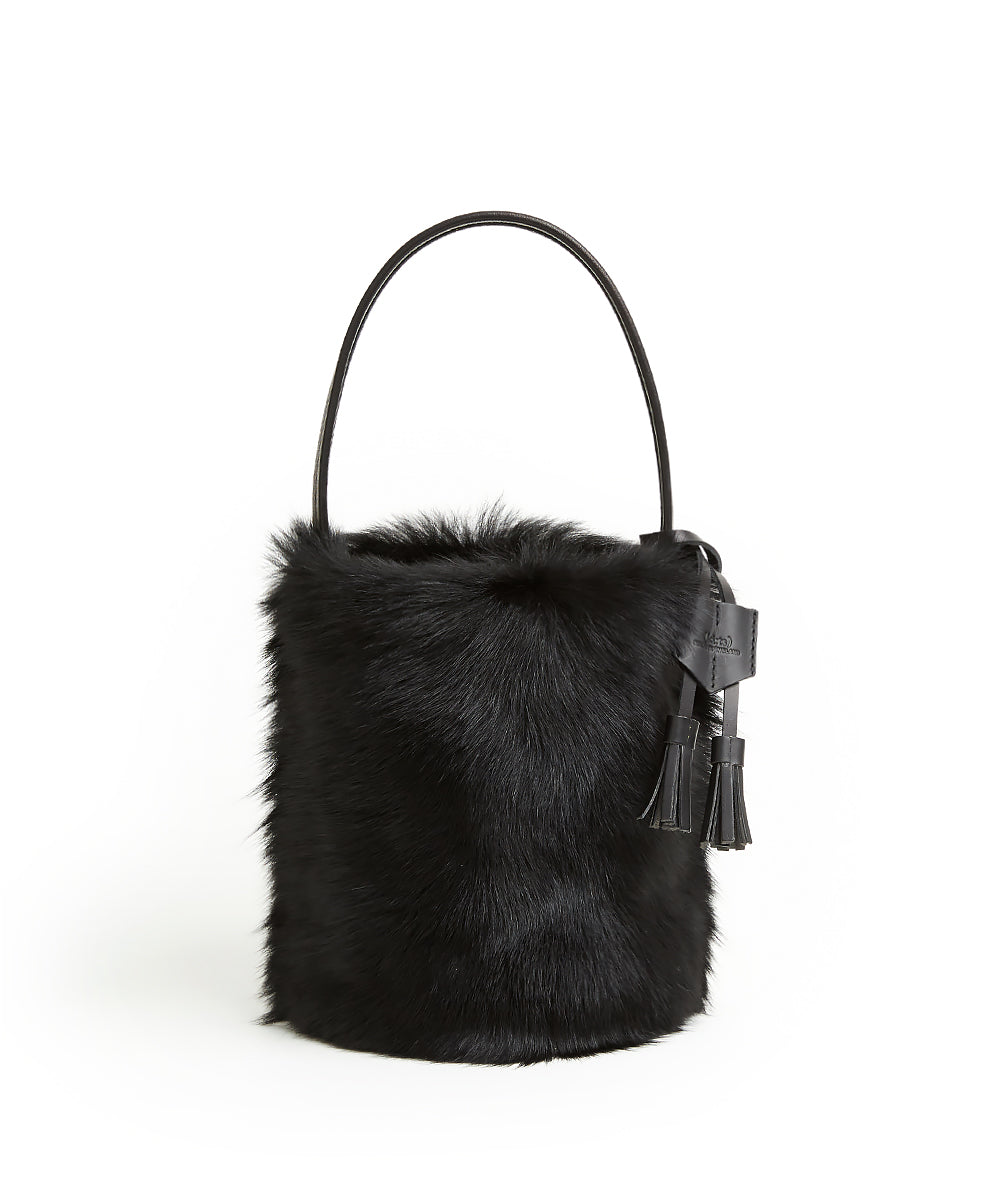 I-O Shearling Bucket - S / Black Shearling & Black - (ki:ts)