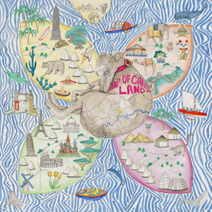Scarf / Candyland Marinere / Multi & Blue / CU238 - SWASH LONDON