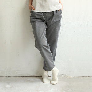 Organic Cotton Slub Short Socks / White - Yu-Ito
