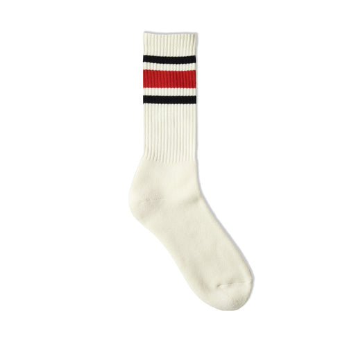80's Skater socks / red line - decka