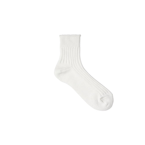 Low gauge short socks / white - decka
