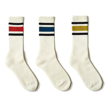 Load image into Gallery viewer, 80&#39;s Skater socks / red line - decka
