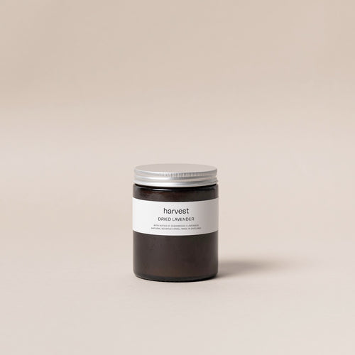 Dried Lavender Candle - harvest