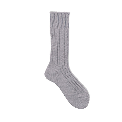 Cased heavy weight plain socks / feather gray - decka