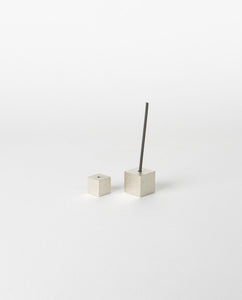 Cube Incense Holder / silver large - Sumitani Saburo Shoten