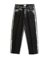 Load image into Gallery viewer, Dad Jean Crop Trousers Gintsugi / Black - TANAKA