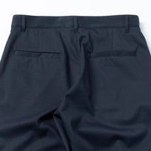 Load image into Gallery viewer, Tapered Cropped Trousers / Dark Navy - (ki:ts) x WWS