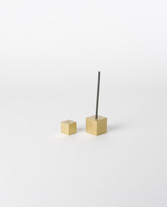 Cube Incense Holder / gold large - Sumitani Saburo Shoten