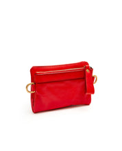 Load image into Gallery viewer, Fold Purse with shoulder strap / Cherry Red- (ki:ts)