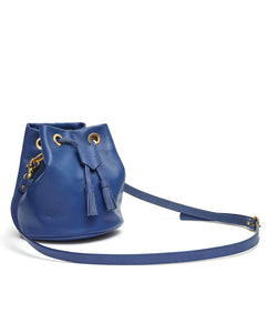 Drawstring Bag with 2 Way Shoulder Strap - S / Estate Blue - (ki:ts)