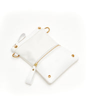 Load image into Gallery viewer, Fold Purse with shoulder strap / White - (ki:ts)