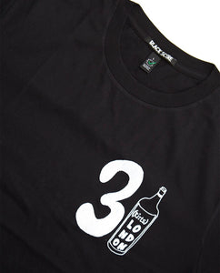 31 Wine Bottle T-shirt / Black - (ki:ts) x Black Score