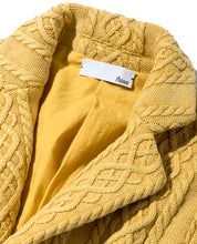 Load image into Gallery viewer, Men&#39;s Aran Cable Knit Jacket with Vintage Finish 20 / Mustard - triaa